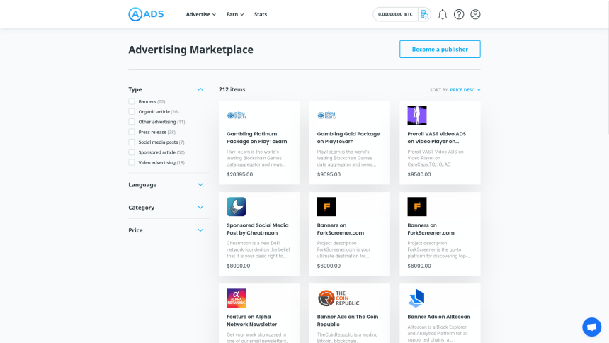 Advertising Marketplace