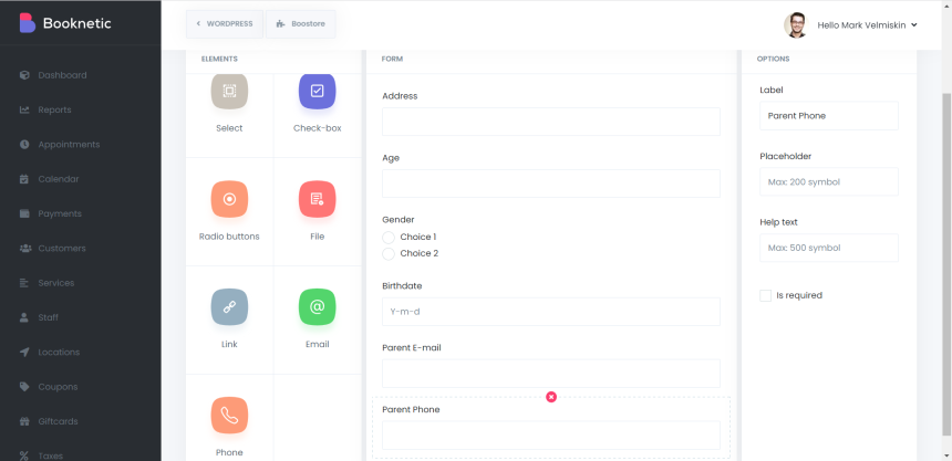 Wordpress Appointment Booking Plugin with Custom Forms