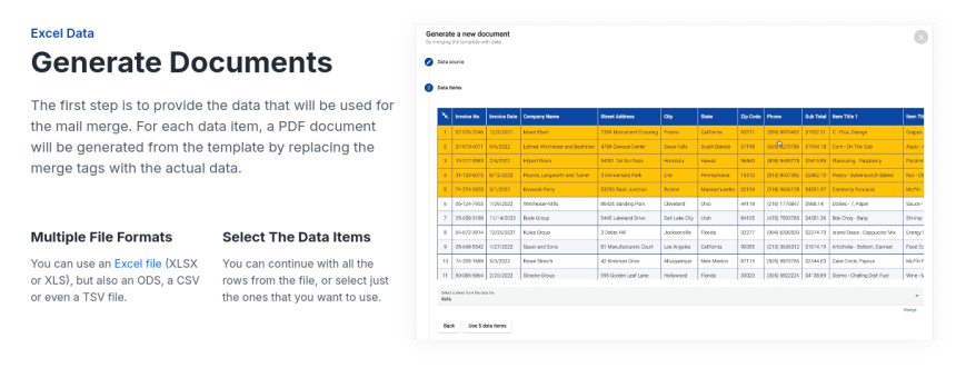 Generate document